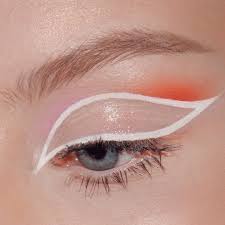 Black And White Graphic Eyeliner Pin On Beauty