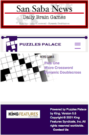 The puzzle palace organization crossword. San Saba News Star