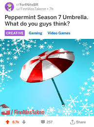 Here's the reward for getting your first fortnite chapter 2 season 7 victory royale. Ethan On Twitter Like To Make This The Season 7 Victory Royale Umbrella Fortnite Christmas Victoryroyale