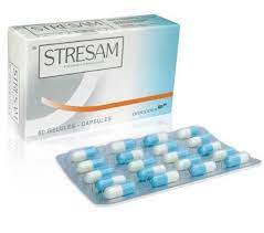 Stresam 50 mg capsules 60 pcs quantity. Ø³Ø¹Ø± ÙˆÙ…ÙˆØ§ØµÙØ§Øª Ø£Ù‚Ø±Ø§Øµ Stresam Ø³ØªØ±ÙŠØ²Ø§Ù… Ù„Ø¹Ù„Ø§Ø¬ Ø§Ù„Ù…Ø´ÙƒÙ„Ø§Øª Ø§Ù„Ù†ÙØ³ÙŠØ© ÙˆØ§Ù„Ù‚Ù„Ù‚ ÙˆØ§Ù„Ø§ÙƒØªØ¦Ø§Ø¨ ÙˆØ§Ù„ØªÙˆØªØ±