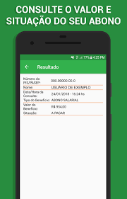 Porém a data pode mudar, pois a caixa faz o pagamento de acordo com o mês de. Abono Salarial 2018 Consulta For Android Apk Download
