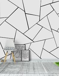 Black And White Geometric Design Easy Black White Geometric Glam 1 Wallpaper White Wall Paint Bedroom Wall Paint White Wall Bedroom
