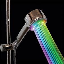 I Would Bathe Under A Rainbow Shower Rainbow Led Shower Head Led Shower Head Shower Heads Color Changing Led