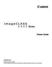 Select necessary driver for searching and downloading. Canon Imageclass D340 Manual