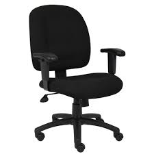 Boss Office Home Contoured Comfort Adjustable Desk Chair With Adjustable Arms Walmart Com Walmart Com In 2020 Task Chair Chair Adjustable Desk