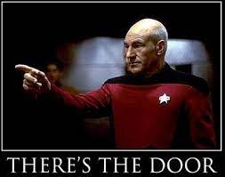 There S The Door Star Trek Funny Captain Picard Funny