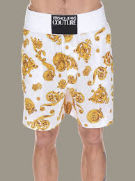 Versus versace reale leather strap watch, 44mm. Versace Jeans Shorts With Baroque Print Short Versace Jeans Men White Short Versace Jeans A4gvb129s0773 Giglio En