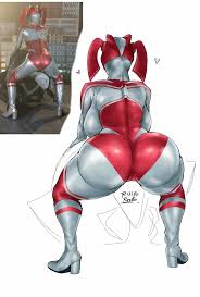 Ultrawoman with bubble butt defeated