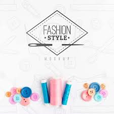 Download Top View Assortment Of Sewing Accessories With Mock Up For Free In 2020 Sewing Accessories Free Psd Free
