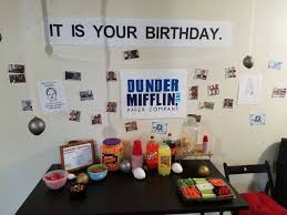The Office Themed Party Imgur In 2020 Office Birthday Party Office Themed Party Office Birthday