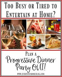 Creating an indian food menu. A Progressive Dinner Out With Friends The Everyday Home