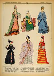 1922 Pochoir Louis Xiv Costume French Ladies Duchess Original Cos1 French Costume Historical Costume French Women