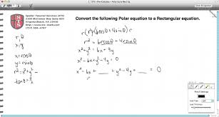 Step By Step Instruction On How To Convert A Polar Equation To A Rectangular Equation Solving Quadratic Equations Quadratics Quadratic Equation