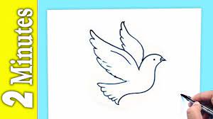 1* stencil suitable for pigment, ink pad, spray, hand painting,cloth. How To Draw A Bird In 2 Minutes Bird Drawings Bird Drawing For Kids Bird Drawings Easy