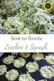 Drain out the water and lay the zucchini on a work surface. Freezing Shredded Zucchini Summer Squash Family Food Garden
