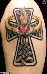 Cross tattoo represents different things to people. Heart Cross Tattoos