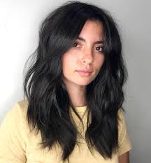 Middle part layered long bangs long hair. 50 Prettiest Long Layered Haircuts With Bangs For 2021 Hair Adviser