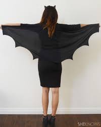 Dfym batwoman costume kate cosplay full suit halloween customized spiderwoman. Diy Bat Costume You Can Make In Minutes Sheknows