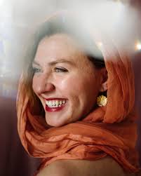 Portrait Session with Antique Coral Silk Scarf // Tess Keller Creative