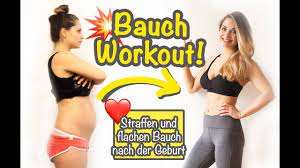 Straffer Flacher Bauch Nach Der Geburt Die Besten Bauchubungen Fur Mutter Mama Workout Youtube
