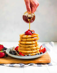 How To Make Delicious Fluffy Vegan Pancakes Made Without Eggs And Without Milk These Healthy Pancakes Are Pancakes Easy Fluffy Vegan Pancakes Vegan Pancakes