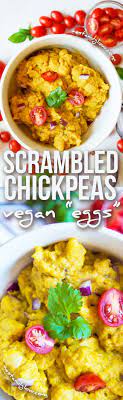 Vegan Scrambled Eggs Made From Chickpeas Recipe Whole Food Recipes Recipes Vegan Breakfast Recipes