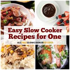 11 Easy Slow Cooker Recipes For One These Recipes Make The Perfect Amount For One Perso Easy Slow Cooker Recipes Easy Slow Cooker Slow Cooker Recipes Healthy