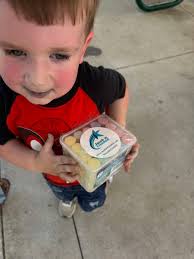 Jacob helps at Denver Walmart with chalk
