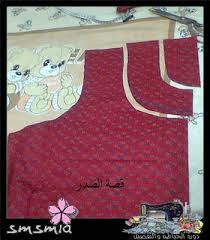 طريقة رسم باترون لعباية بيت على القماش دورة الخياطة والتفصيل 7 sewing apron fashion