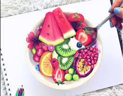 Pin By Lily Fredericks On Drawing Ideas Fruits Drawing Food Drawing Kristina Webb Art