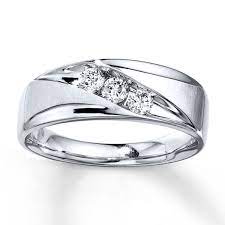 Previously Owned Men S Diamond Band 3 8 Ct Tw 10k White Gold Kay Mens Diamond Wedding Mens Diamond Wedding Bands Mens Wedding Bands