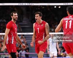 Matt Anderson volleyball player match action photo, AI generated