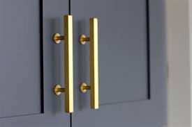 Brushed Gold Hardware Kitchen Reveal Andrea Porritt Gold Cabinet Handles Gold Cabinet Hardware Gold Door Handles