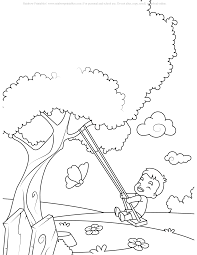 Make a fun coloring book out of family photos wi. Cute Spring Season Coloring Pages Rainbow Printables
