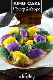American Cakes Mardi Gras King Cake Recipe And History Tori Avey Mardi Gras King Cake King Cake Recipe King Cake
