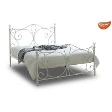 Due to their generally slender design, metal bed frames can fit into almost any bedroom double (4'6'') and king size (5'0'') frames are by far the most popular bed frame sizes as they can comfortably fit two adults. Black Or White Metal Bed King Size