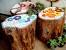 Tree Stump Bird Bath