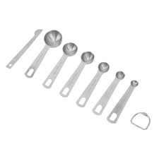 Amazon.com: Kitchen Measuring Spoons Set, Stackable Easy To Measuring  Spoons Set with Buckle for Bakery: Home & Kitchen