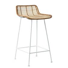 Cebu Rattan Counter Stool Natural White Rattan Counter Stools Rattan Stool Counter Stools