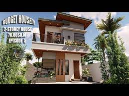 Low Cost 2 Storey House Design Budget House Youtube Low Cost House Plans Philippines House Design 2 Storey House Design