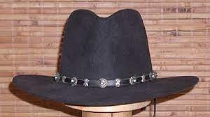 Navajo Sterling Silver Concho Hat Band Hat Band Conchos Black Leather