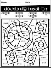 Math Theme Color By Code Two Digit Addition And Subtraction No Regrouping In 2020 Addition And Subtraction Math Coloring Double Digit Addition