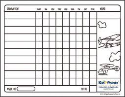 behavior charts color your own charts kid pointz