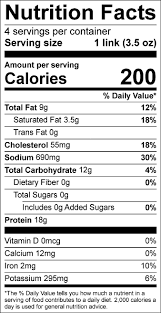 Nutrition Facts Spring River Cattle Company