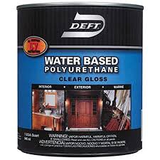 Maybe you would like to learn more about one of these? Deft Interior Exterior Water Based Polyurethane Finish Gloss Quart Household Paint Solvents Amazon Com