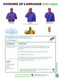 La regione renda operativa la film commission. Cooking Up Language With Signs Frozen Fruit Popsicles Recipe Signing Savvy Articles