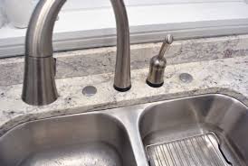 sink holes in granite counters