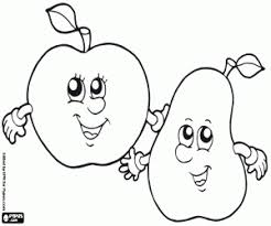 Insegnante con alunni della scuola primaria. Disegni Di Frutta Da Mangiare Da Colorare E Stampare