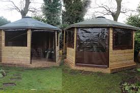 You'll also want to take the actual design of your gazebo into consideration when choosing curtains. Outdoor Waterproof Side Panels And Gazebo Side Sheets