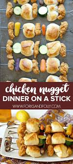Biscuits And Buns On Banks Chicken Nugget Dinner On A Stick Recipe Chicken Nuggets Chicken Dinner
